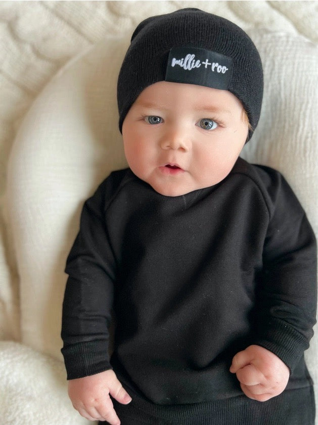 Baby boy black sweatshirt sale