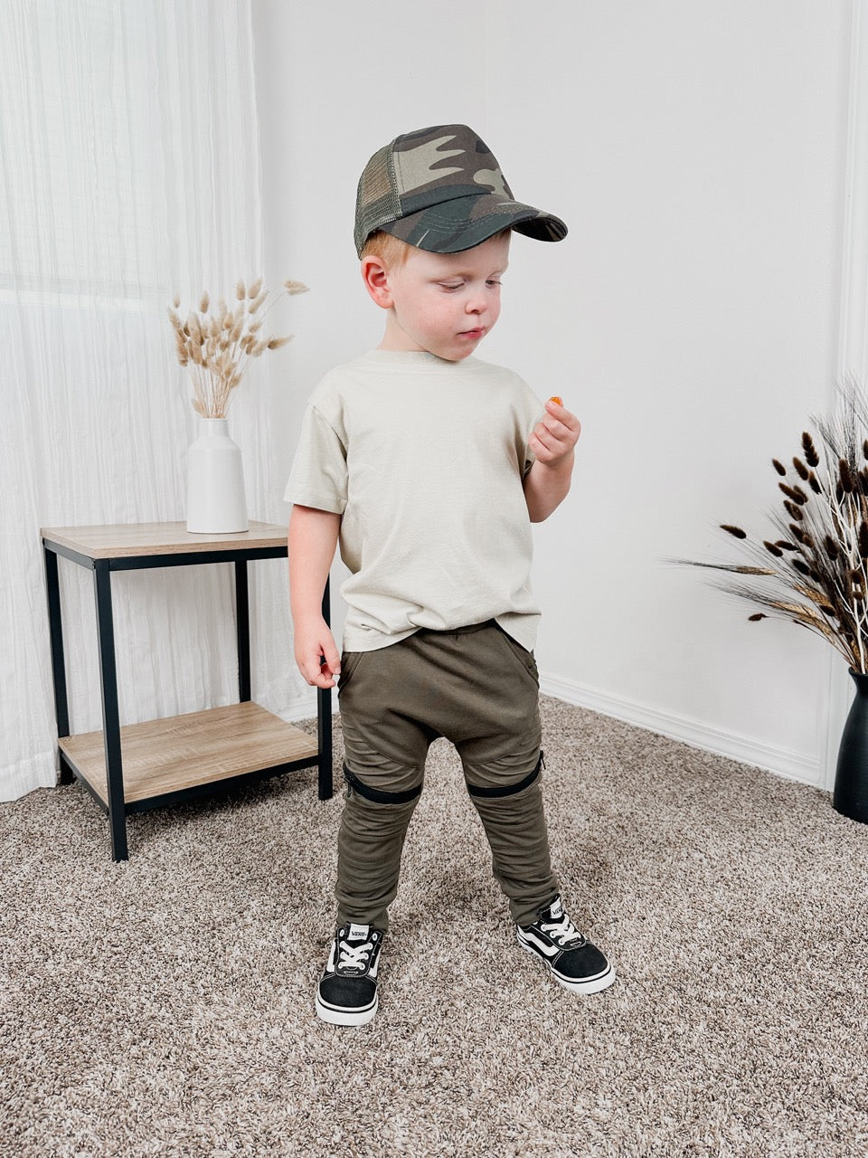 Olive Moto Joggers