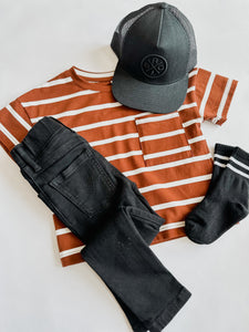 Rust Striped Tee