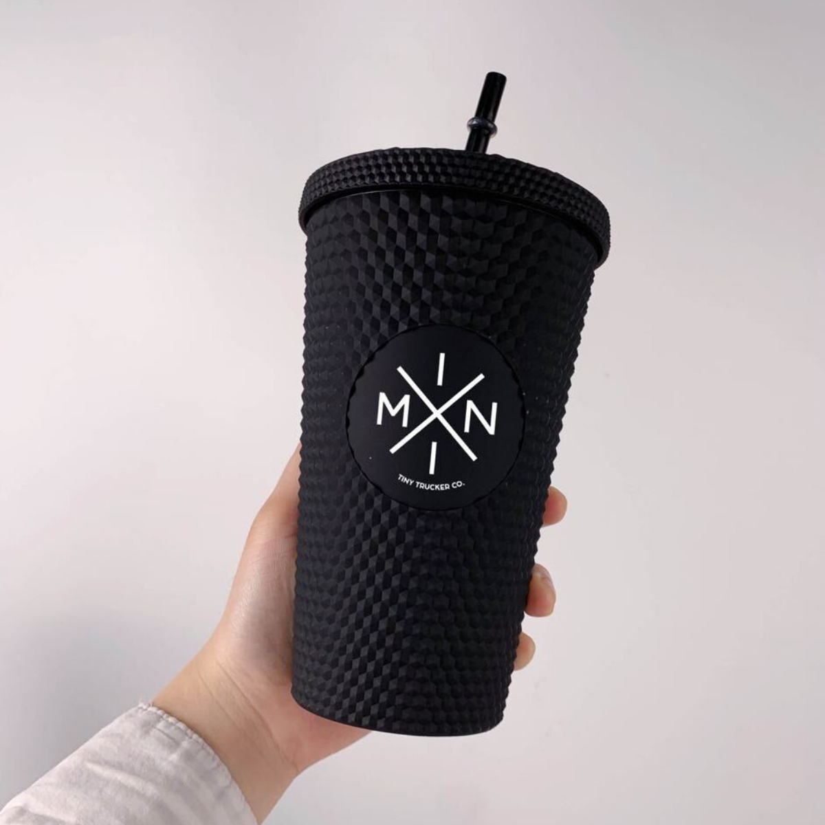 MINI X Matte Black Studded Tumbler